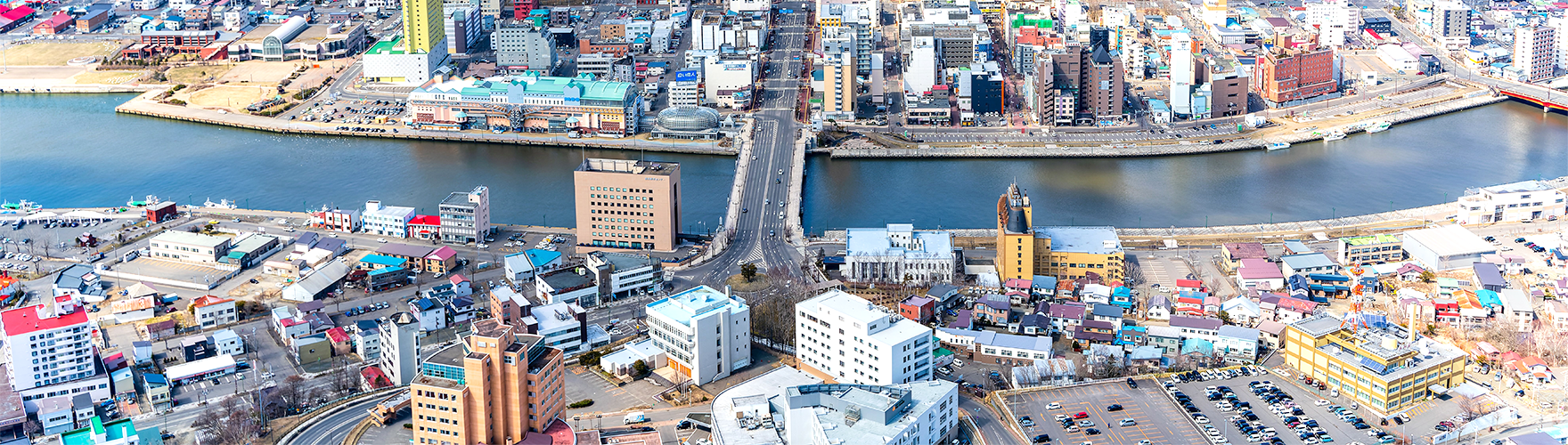 釧路市の航空写真